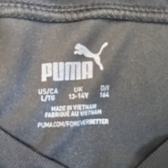 Puma Boys Team Final 21 Graphic Jersey Black/Asphalt UK 13-14Y/ US L - Picture 6 of 6